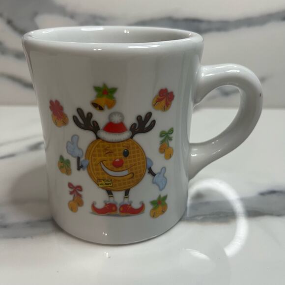 Waffle House | Tiny FLAW Retired Reindeer Waffle Holiday Coffee Mug 2022 - Picture 1 of 5